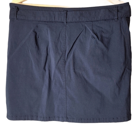 Briggs Petite womens blue A-line mini skort - Picture 2 of 7